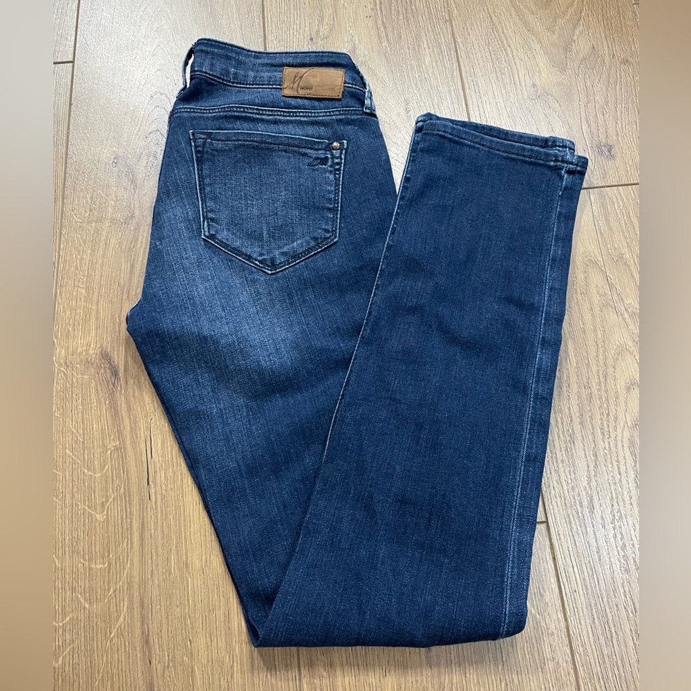 Mavi Jeans Emma Slim Boyfriend Distressed Pants Waist 24” Medium Wash